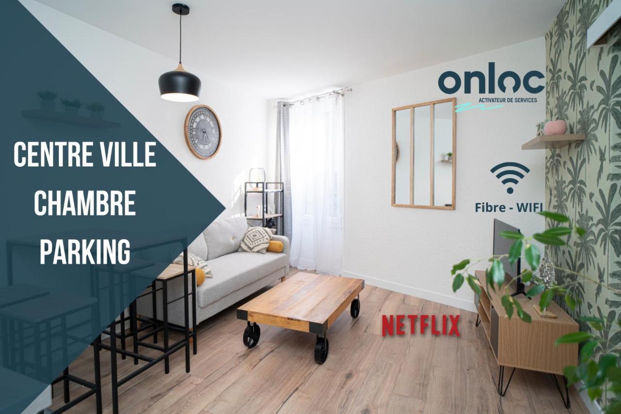 ONLOC - Appart Réveil proche Halles avec parking Pau Esterno foto